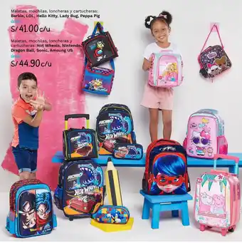 Wong Maletas, Mochilas, Loncheras y Cartucheras Barbie Lol Hello Kitty Lady Bug Peppe Pig oferta