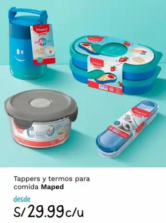 Wong Tappers y Termos para Comida Maped oferta
