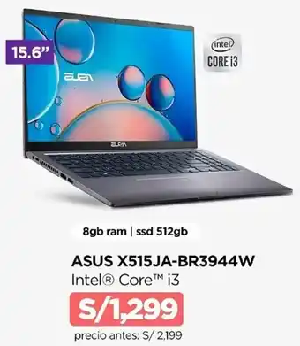 Asus X515JA- BR3944W Intel Core i3