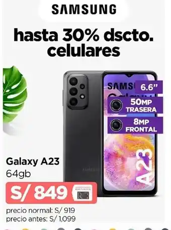 Ripley Samsung Galaxy A23 64GB oferta