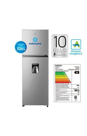 Refrigeradora indurama ri-439d top mount 346lt