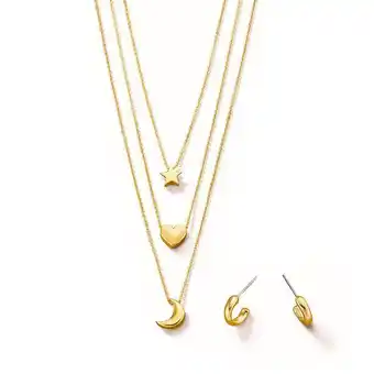 Ésika Estuche collar + aretes sky fantasy oferta