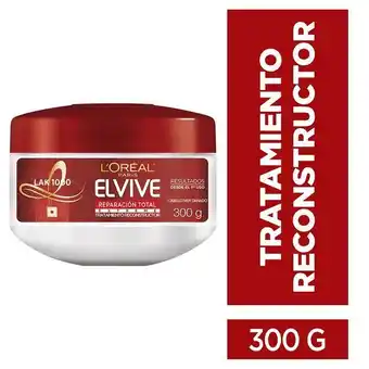 Tottus Crema de tratamiento extreme para cabello dañado elvive 300 ml - pote 300 gr oferta