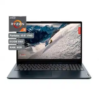 Hiraoka Laptop lenovo ideapad 1 15.6" amd ryzen 3 7320u 512gb ssd 8gb ram oferta