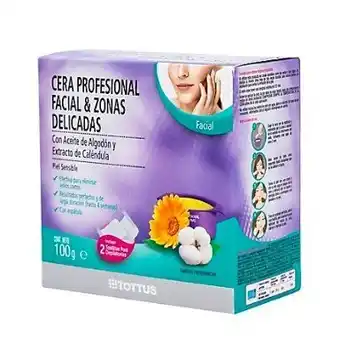 Tottus Cera microondas rostro y zonas delicadas oferta