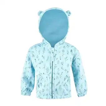 Tottus Poleron capucha bebe turquesa 24m oferta