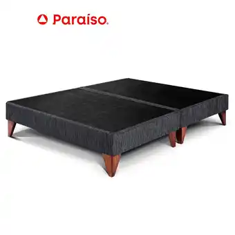 Tottus Box tarima europea queen charcoal oferta