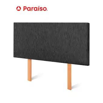 Tottus Cabecera premium queen charcoal oferta