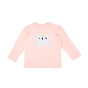 Tottus Polo estampado ml bebe durazno 9m oferta