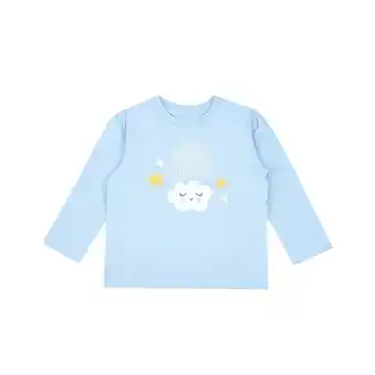 Tottus Polo estampado ml bebe celeste 24m oferta