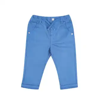 Tottus Pantalon relax bebe azul 9m oferta