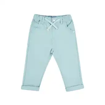 Tottus Pantalon relax bebe verde esmeralda 9m oferta