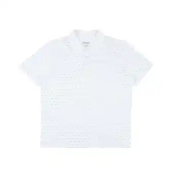 Tottus Polo box full print hombre m blanco oferta