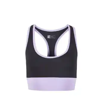 Tottus Top deportivo color block mujer xl negro oferta