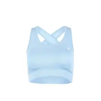 Tottus Top deportivo seamless rib mujer l celeste oferta