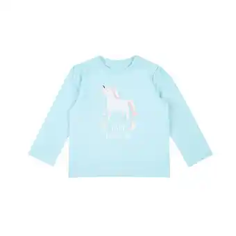 Tottus Polo estampado ml bebe turquesa 9m oferta