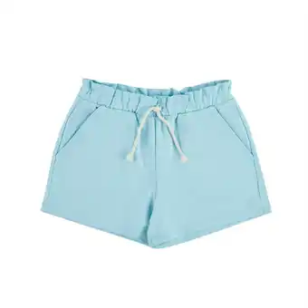 Tottus Short french terry niña 2 turquesa claro oferta