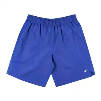 Tottus Short deportivo color entero hombre s azul oferta