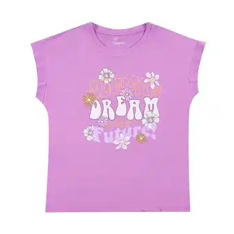Tottus Polo estampado oversize mujer s lila oferta