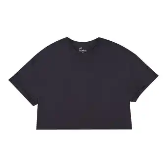 Tottus Polo crop oversize mujer m negro oferta