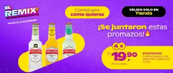 Tambo RTD Piscano (limón / maracuyá / manzana / naranja) 4 x 275ml oferta