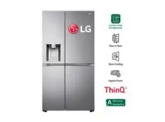 Carsa Refrigeradora side by side lg ls66sdp 617l wifi plateado oferta