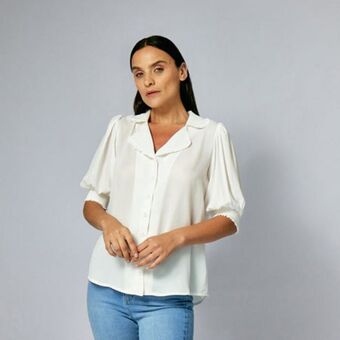 Fina Perú Blusa anastacia hueso oferta