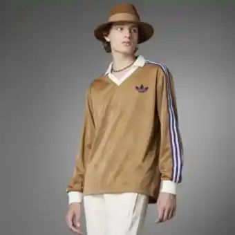 Polo manga larga adicolor heritage now vintage
