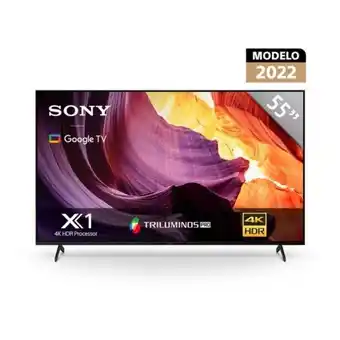 Hiraoka Televisor sony 4k ultra hd google tv smart 55" bravia kd-55x80k la8 oferta