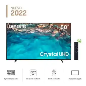 Maestro Televisor samsung smart tv 50" crystal uhd 4k un50bu8000gxpe (2022) oferta