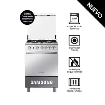 Maestro Cocina 4 hornillas samsung nx24bg57413s/pe mirror look oferta