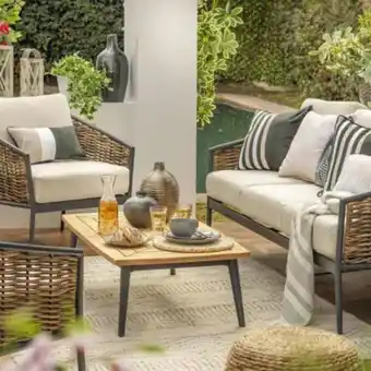 Maestro Juego living de terraza córdova 5 personas café oferta
