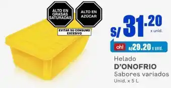 Makro Helado D'Onofrio 5L oferta