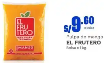 Makro El Frutero Pulpa de Mango 1kg oferta