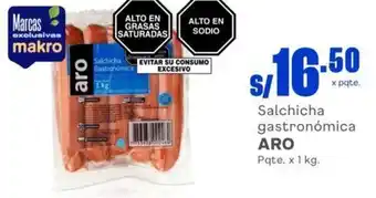 Makro Aro Salchicha Gastronómica 1kg oferta