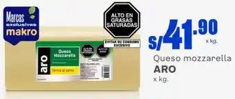 Makro Aro Queso Mozzarella oferta