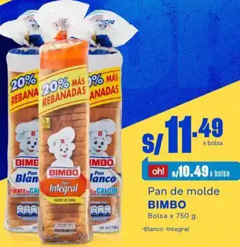 Makro Bimbo Pan de Molde 750g oferta