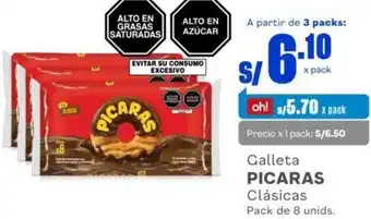 Makro Galleta Picaras Clásicas 8unids oferta