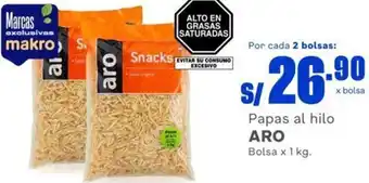 Makro Aro Papas al Hilo 1kg oferta