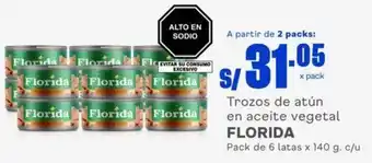 Makro Florida Trozos de Atún en Aceite Vegetal 140g oferta