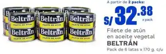 Makro Beltrán Filete Atún en Aceite Vegetal 6 Latas x 170g c/u oferta