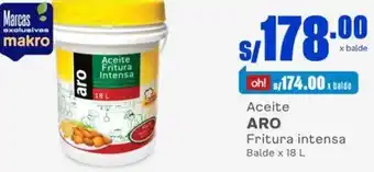 Makro Aro Aceite Fritura Intensa 18L oferta