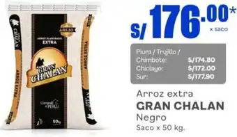 Makro Gran Chalan Arroz Extra Negro 50kg oferta