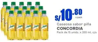 Makro Concordia Gaseosa Sabor Piña 15 Unids x 355ml oferta
