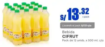 Makro Cifrut Bebida 12 Unids x 500ml c/u oferta