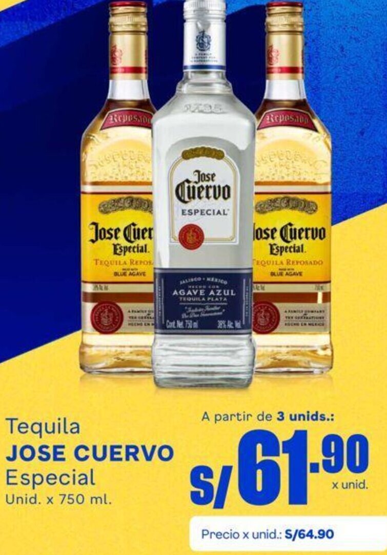 Jose Cuervo Tequila Especial 750ml oferta en Makro