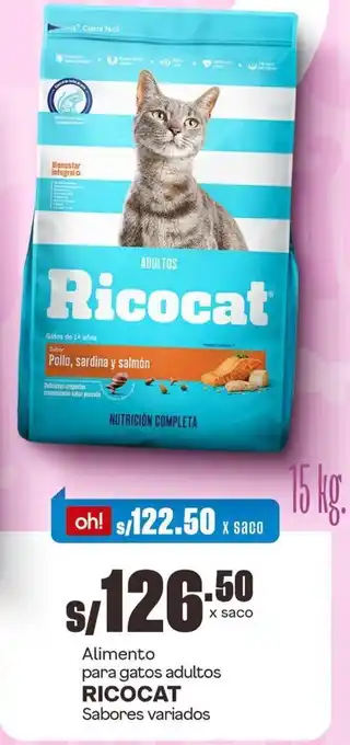 Makro Ricocat Adultos 15kg oferta