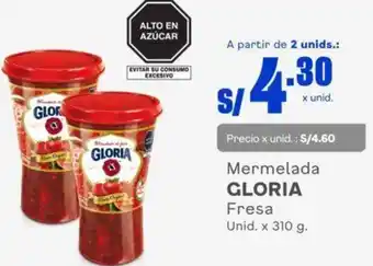 Makro GLoria Mermelada Fresa 310g oferta