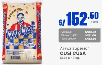 Makro Cusi Cusa Arroz Superior 49kg oferta