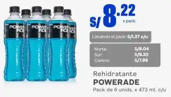 Makro Powerade Rehidratante 6unids x 473ml c/u oferta